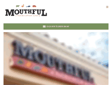 Tablet Screenshot of mouthfuleatery.com